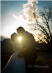 Golden Sun Shine Kiss Between the Bride and Groom - RL Photography