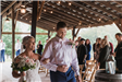 Bride and Groom Walking Down Aisle - Rebecca Stevenson Photography